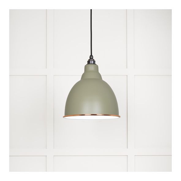 49507TU • 260mm • White Gloss & Tump • From The Anvil Brindley Pendant