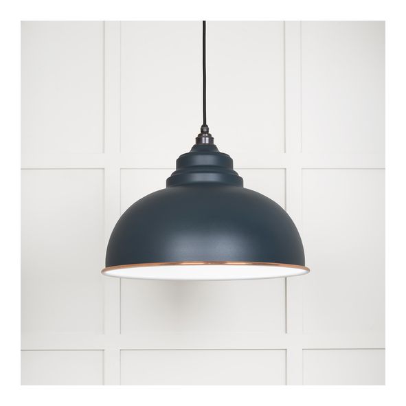 49508SO • 400mm • White Gloss & Soot • From The Anvil Harborne Pendant