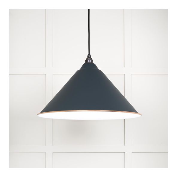 49510SO • 510mm • White Gloss & Soot • From The Anvil Hockley Pendant
