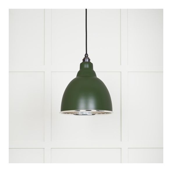 49511H • 260mm • Hammered Nickel & Heath • From The Anvil Brindley Pendant