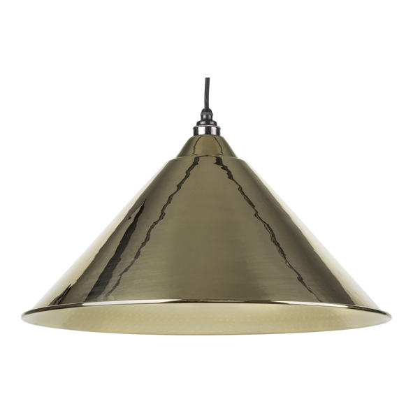 49523 • 510mm • Hammered Brass • From The Anvil Hockley Pendant