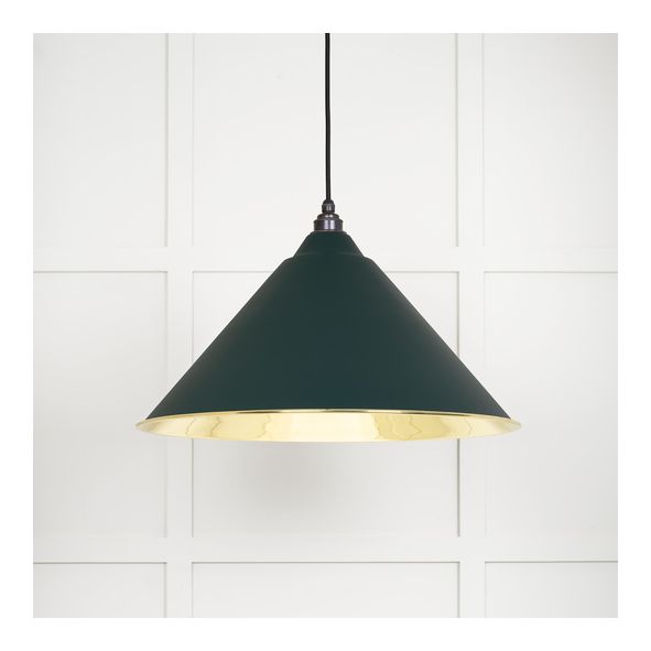 49524DI • 510mm • Smooth Brass & Dingle • From The Anvil Hockley Pendant