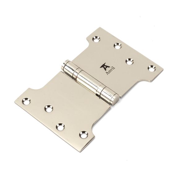 49565  102 x 152mm  Polished Nickel  From The Anvil Parliament Hinge