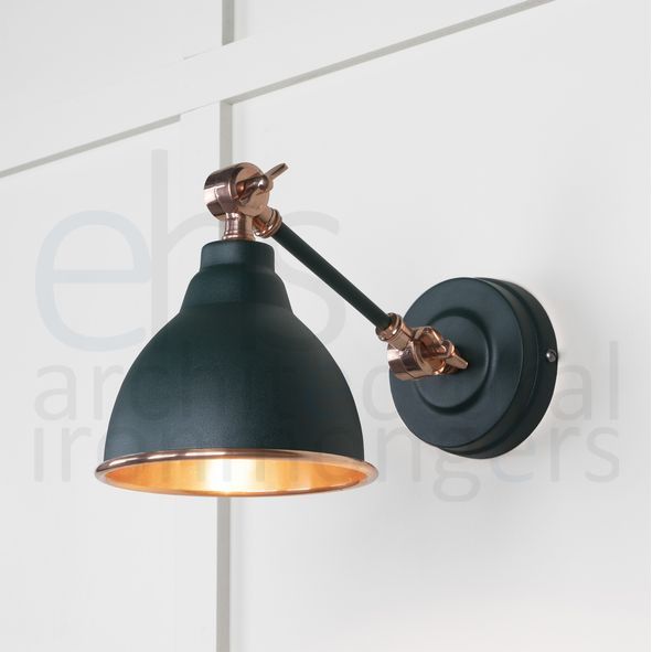 49714SDI • 139 x 124mm • Smooth Copper • From The Anvil Brindley Wall Light in Dingle