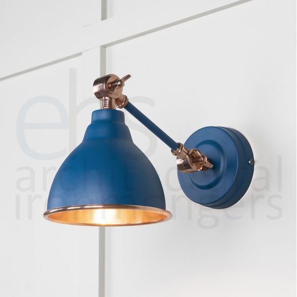 49714SU • 139 x 124mm • Smooth Copper • From The Anvil Brindley Wall Light in Upstream