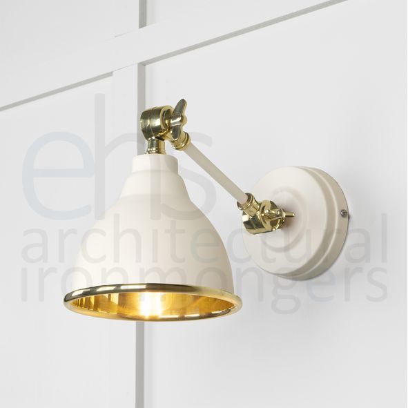 49716STE • 139 x 124mm • Smooth Brass • From The Anvil Brindley Wall Light in Teasel