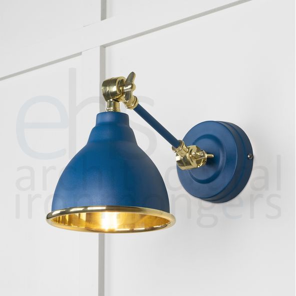 49716SU • 139 x 124mm • Smooth Brass • From The Anvil Brindley Wall Light in Upstream