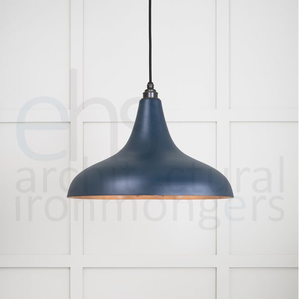 49720SDU  412 x 240mm  Smooth Copper  From The Anvil Frankley Pendant in Dusk