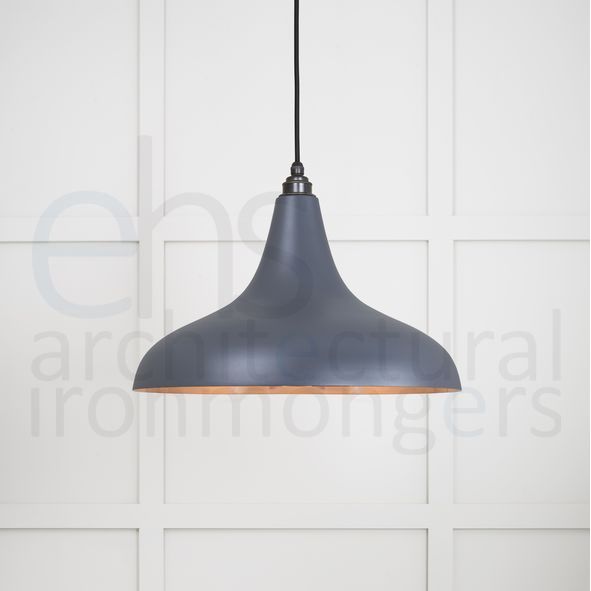 49720SSL • 412 x 240mm • Smooth Copper • From The Anvil Frankley Pendant in Slate