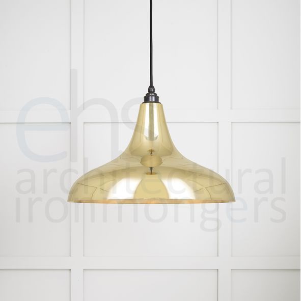 49722 • 412 x 240mm • Smooth Brass • From The Anvil Frankley Pendant