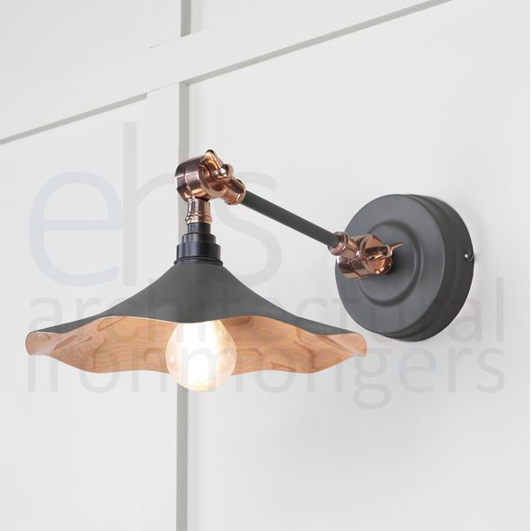 49723SBL  217 x 63mm  Smooth Copper  From The Anvil Flora Wall Light in Bluff