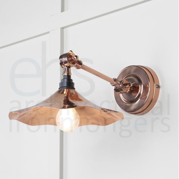 49723  217 x 63mm  Smooth Copper  From The Anvil Flora Wall Light