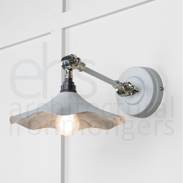 49724SBI • 217 x 63mm • Smooth Nickel • From The Anvil Flora Wall Light in Birch