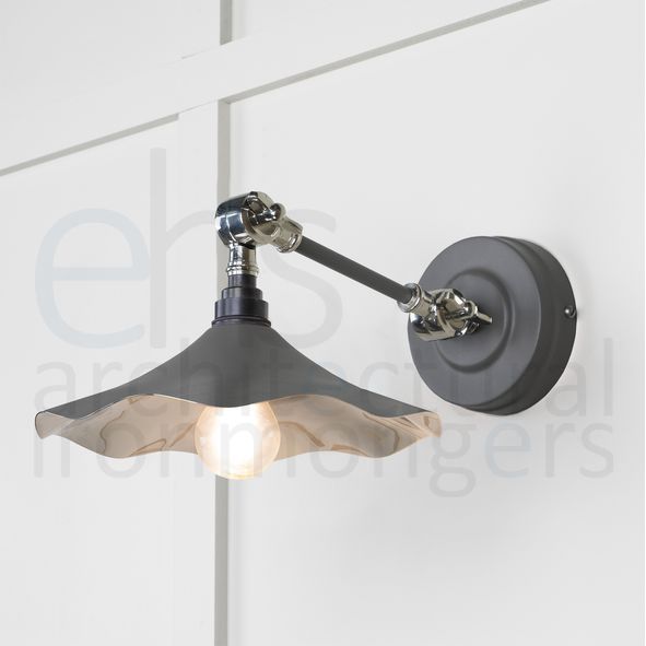 49724SBL • 217 x 63mm • Smooth Nickel • From The Anvil Flora Wall Light in Bluff