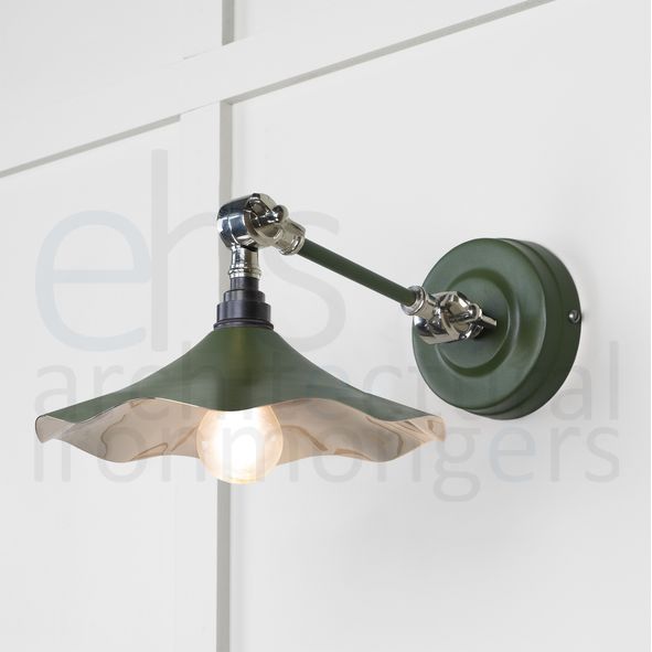 49724SH • 217 x 63mm • Smooth Nickel • From The Anvil Flora Wall Light in Heath