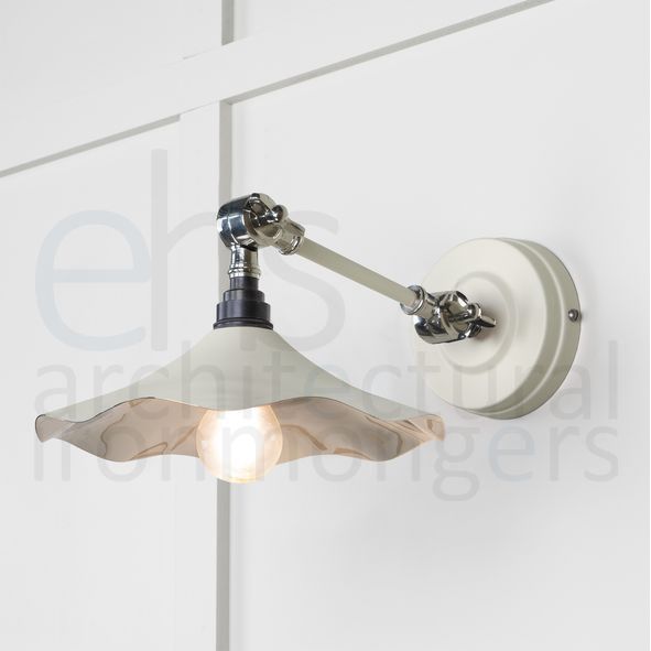 49724STE • 217 x 63mm • Smooth Nickel • From The Anvil Flora Wall Light in Teasel