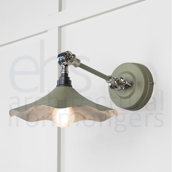 49724STU • 217 x 63mm • Smooth Nickel • From The Anvil Flora Wall Light in Tump