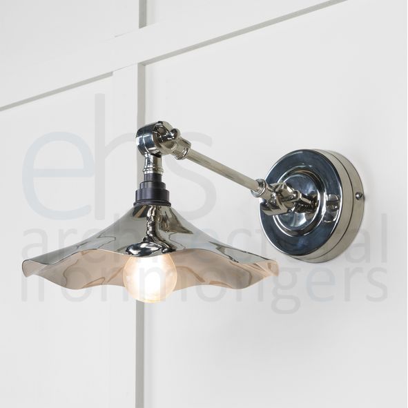 49724 • 217 x 63mm • Smooth Nickel • From The Anvil Flora Wall Light