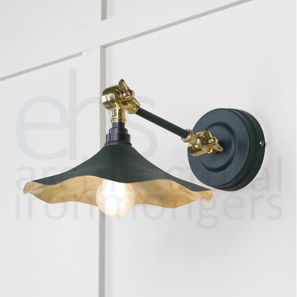 49725SDI • 217 x 63mm • Smooth Brass • From The Anvil Flora Wall Light in Dingle