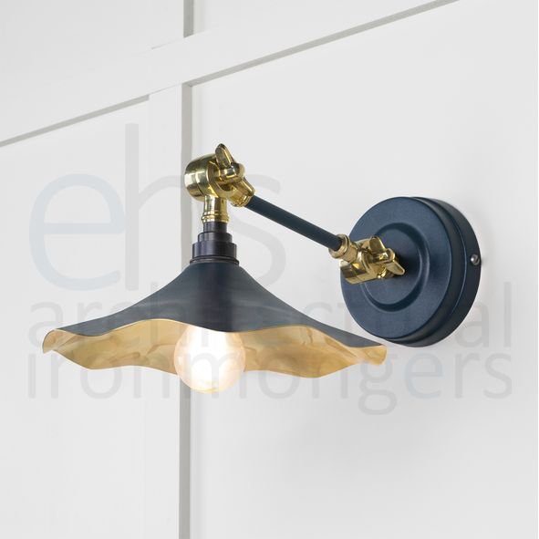 49725SDU  217 x 63mm  Smooth Brass  From The Anvil Flora Wall Light in Dusk