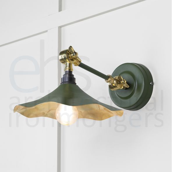 49725SH • 217 x 63mm • Smooth Brass • From The Anvil Flora Wall Light in Heath