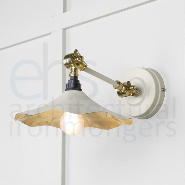 49725STE • 217 x 63mm • Smooth Brass • From The Anvil Flora Wall Light in Teasel