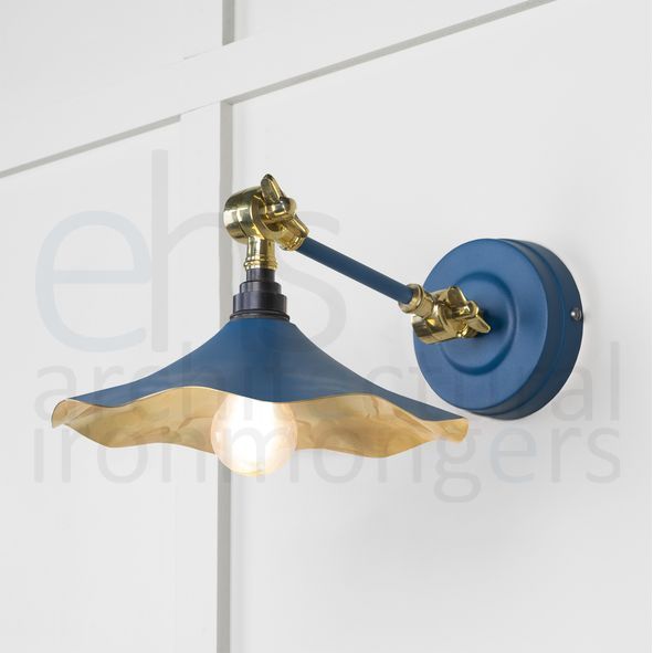 49725SU  217 x 63mm  Smooth Brass  From The Anvil Flora Wall Light in Upstream