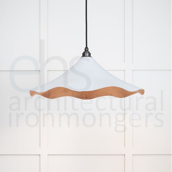 49729SBI  500 x 146mm  Smooth Copper  From The Anvil Flora Pendant in Birch