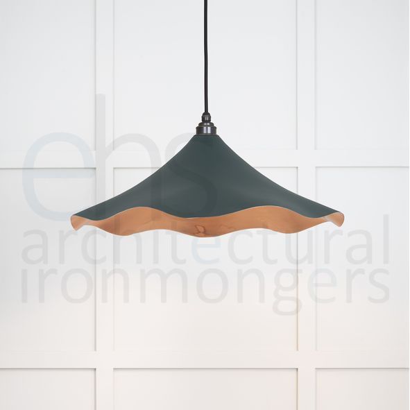 49729SDI  500 x 146mm  Smooth Copper  From The Anvil Flora Pendant in Dingle