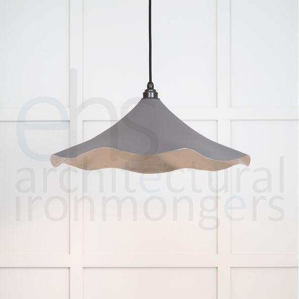 49730SBL • 500 x 146mm • Smooth Nickel • From The Anvil Flora Pendant in Bluff