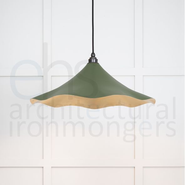 49731SH • 500 x 146mm • Smooth Brass • From The Anvil Flora Pendant in Heath