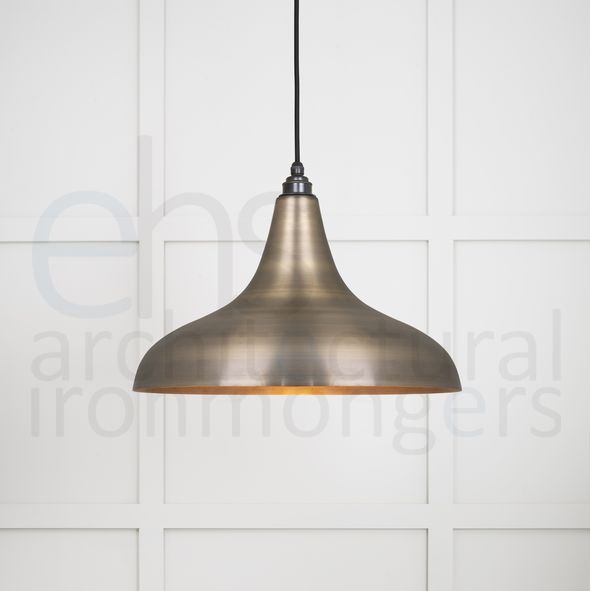49734 • 412 x 240mm • Aged Brass • From The Anvil Frankley Pendant