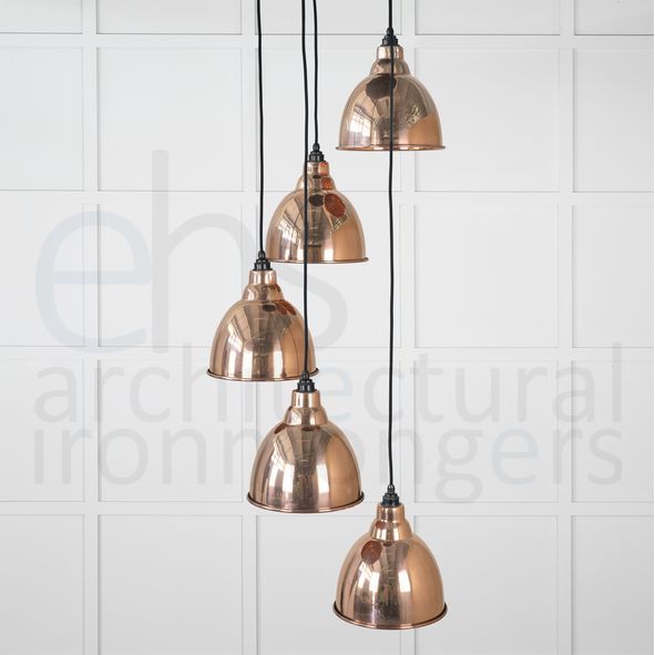 49736 • 260 x 270mm • Smooth Copper • From The Anvil Brindley Cluster Pendant