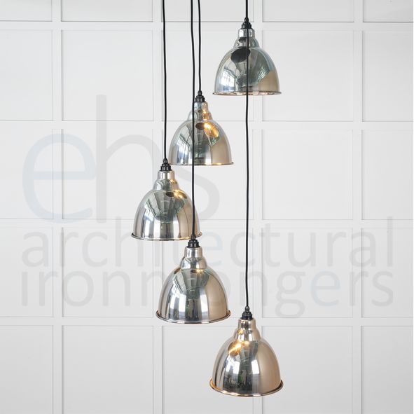 49737 • 260 x 270mm • Smooth Nickel • From The Anvil Brindley Cluster Pendant