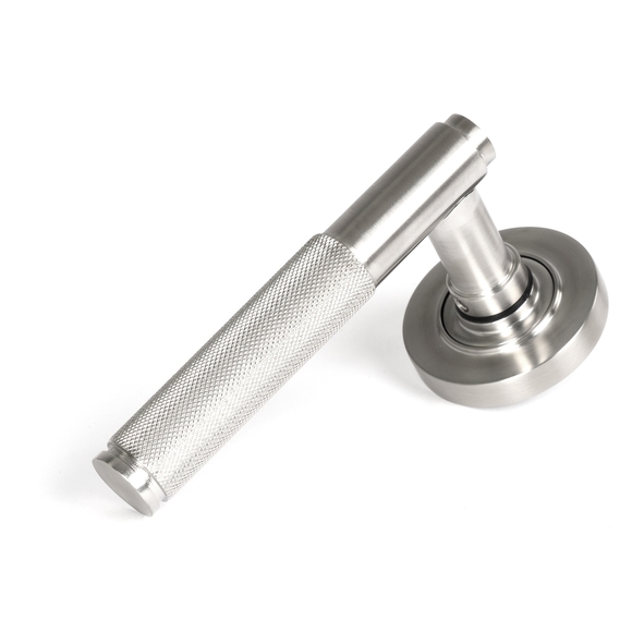49840 � 53 x 8mm � Satin Stainless [316] � From The Anvil Brompton Lever On Rose [Plain]