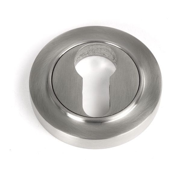 49872 � 53mm � Satin Stainless [316] � From The Anvil Round Euro Escutcheon [Plain]