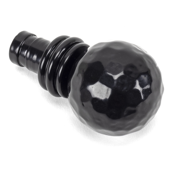 49901 • 41mm • Black • From The Anvil Hammered Ball Curtain Finial