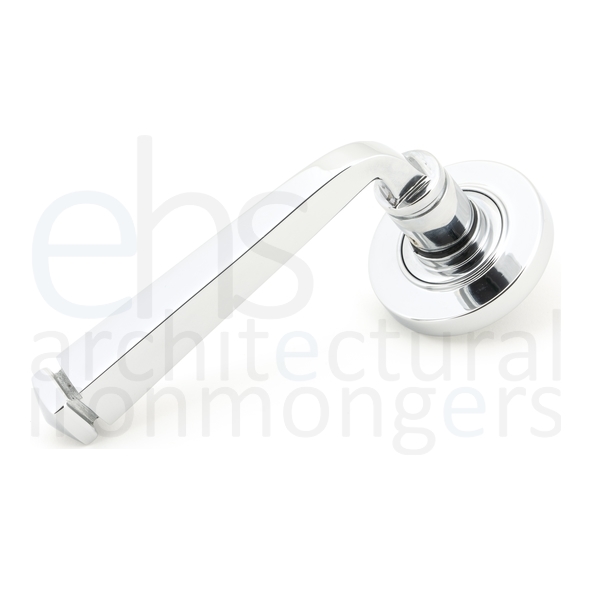 49949 • 53 x 8mm • Polished Chrome • From The Anvil Avon Round Lever on Rose Set [Plain] - Unsprung