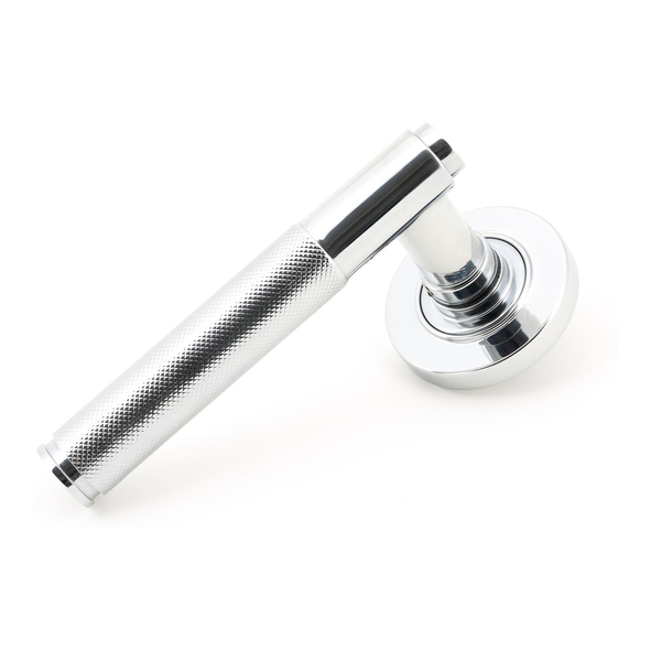 49997 � 53 x 8mm � Polished Chrome � From The Anvil Brompton Lever on Rose [Plain] - Unsprung