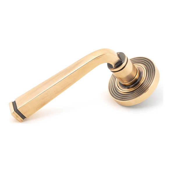 50063 • 53 x 8mm • Polished Bronze • From The Anvil Avon Round Lever on Rose [Beehive] - Unsprung