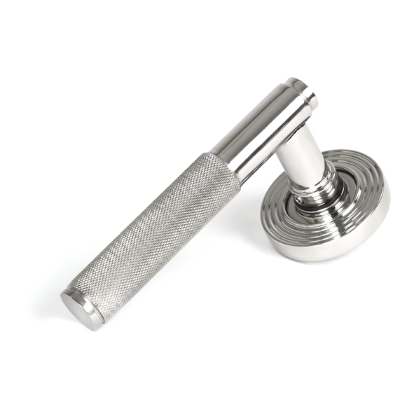 50071 � 53 x 8mm � Polished Stainless [316] � From The Anvil Brompton Lever on Rose [Beehive] - Unsprung