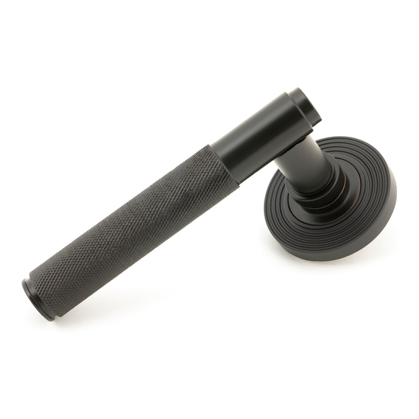 50101 � 53 x 8mm � Aged Bronze � From The Anvil Brompton Lever on Rose [Beehive] - Unsprung