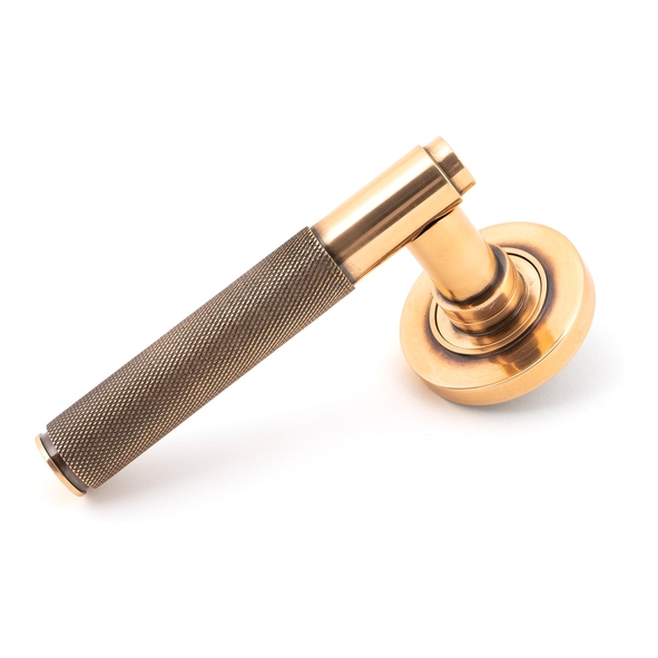 50103 � 53 x 8mm � Polished Bronze � From The Anvil Brompton Lever on Rose [Plain] - Unsprung