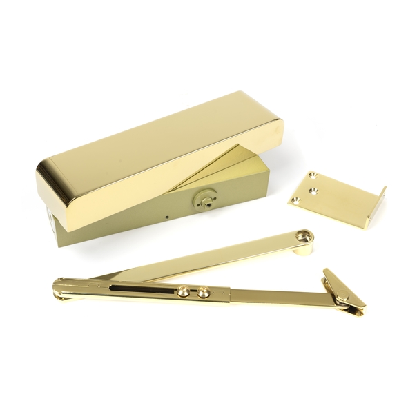 50108 • Polished Brass • From The Anvil Size 2-5 Door Closer & Cover