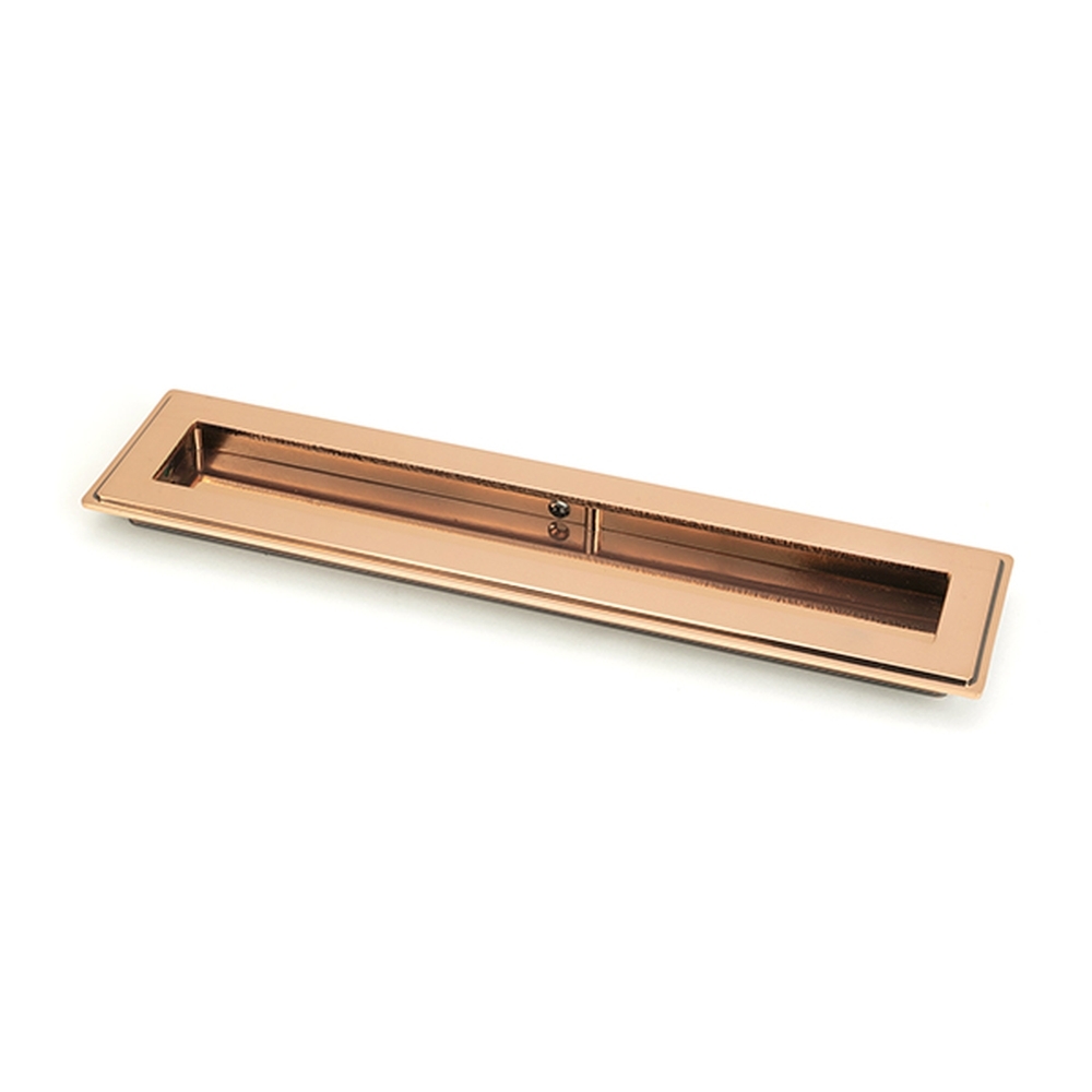 50135  250mm  Polished Bronze  From The Anvil Art Deco Rectangular Pull