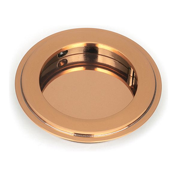 50143 • 75 mm • Polished Bronze • From The Anvil Art Deco Round Pull