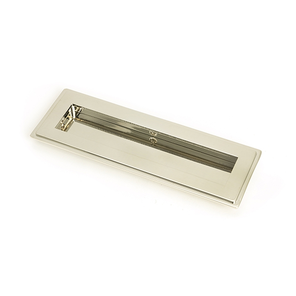 50152  175mm  Polished Nickel  From The Anvil Art Deco Rectangular Pull