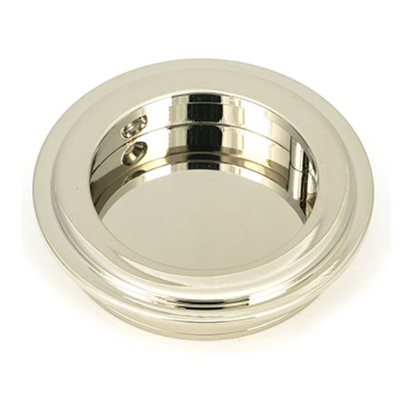 50160 • 60mm • Polished Nickel • From The Anvil Art Deco Round Pull