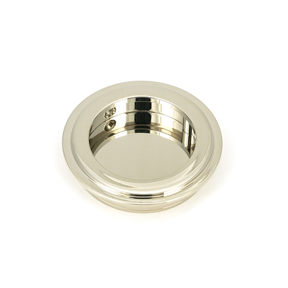 50160  60mm  Polished Nickel  From The Anvil Art Deco Round Pull