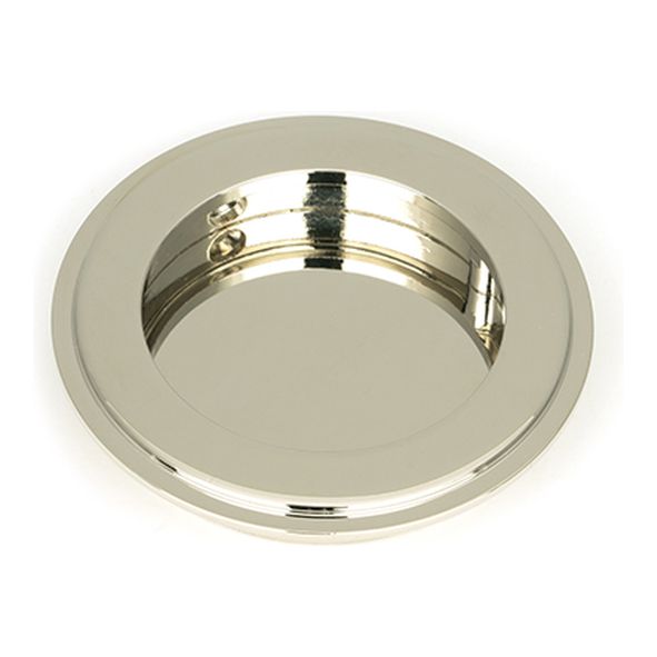 50161 • 75 mm • Polished Nickel • From The Anvil Art Deco Round Pull